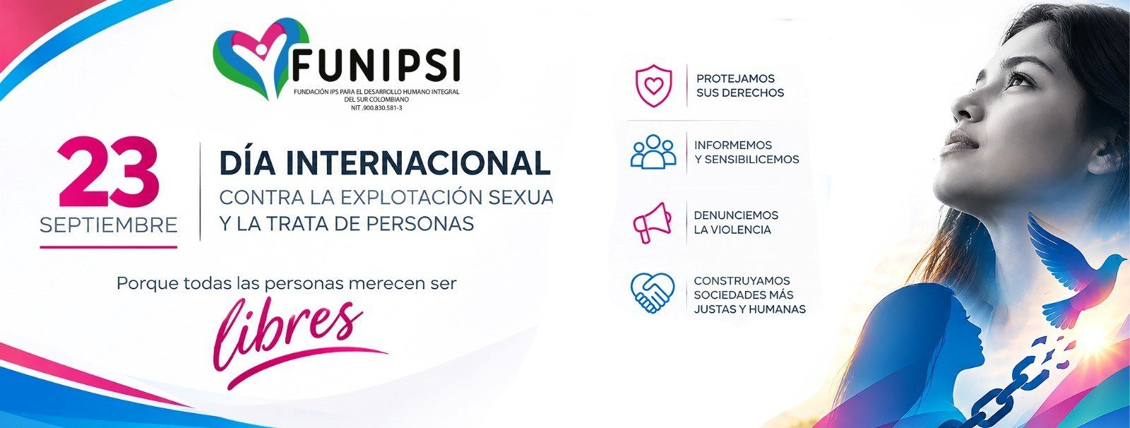 Día Internacional contra la Explotación Sexual y la Trata de Personas, 23 de septiembre